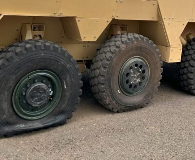Runflat Systems Testing On 8x8 vehicle